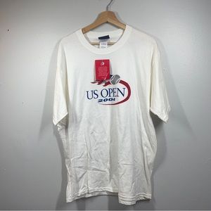 Vintage us open 2004 tennis t shirt mens large NWT